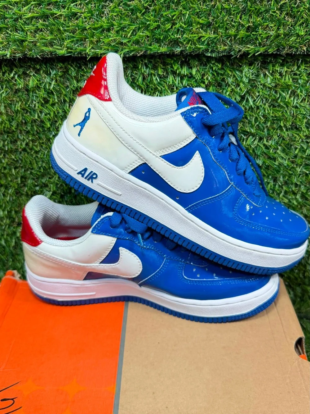 Nike Air Force 1 Low Sheed GS Blue Jay Rasheed Wallace 313340-411 Size 4Y Boxed